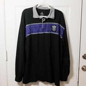 Disney Parks Henley Shirt. “The Haunted Mansion” sz XXL Black Purple Gray